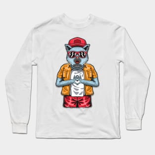 cat cool Long Sleeve T-Shirt